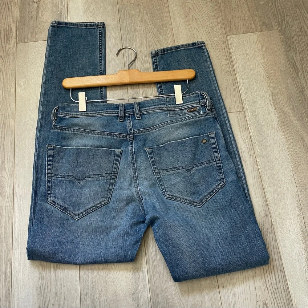 Diesel Slim Jeans tepphar carrot denim mens Blue (size 27x30) streetwear faded